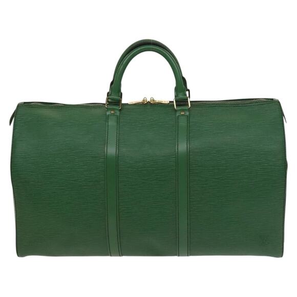 LOUIS VUITTON Epi Keepall 50 Boston Bag Green M42964 - Picture 13 of 16